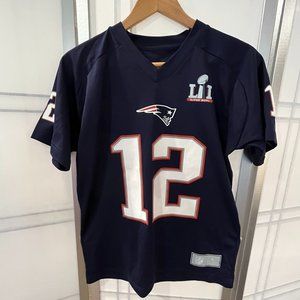 NFL Boy's Patriots Super Bowl LIII  TB12 Jersey - Size L